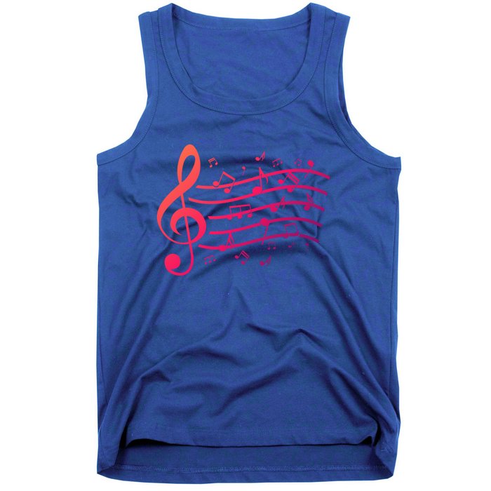 Music Notes Treble Clef Musician Gift Idea Music Meaningful Gift Tank Top