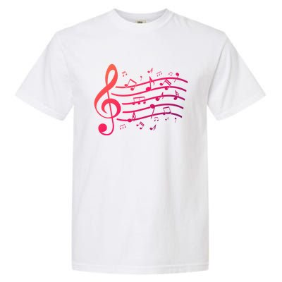 Music Notes Treble Clef Musician Gift Idea Music Meaningful Gift Garment-Dyed Heavyweight T-Shirt