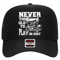 Mens Never Too Old To Play In Dirt Sprint Car Racing Lover Hat