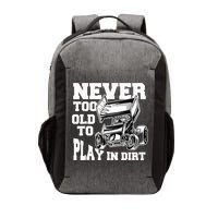 Mens Never Too Old To Play In Dirt Sprint Car Racing Lover Vector Backpack