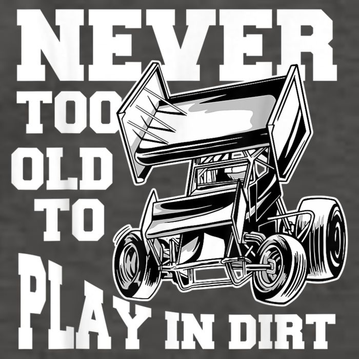 Mens Never Too Old To Play In Dirt Sprint Car Racing Lover Vector Backpack