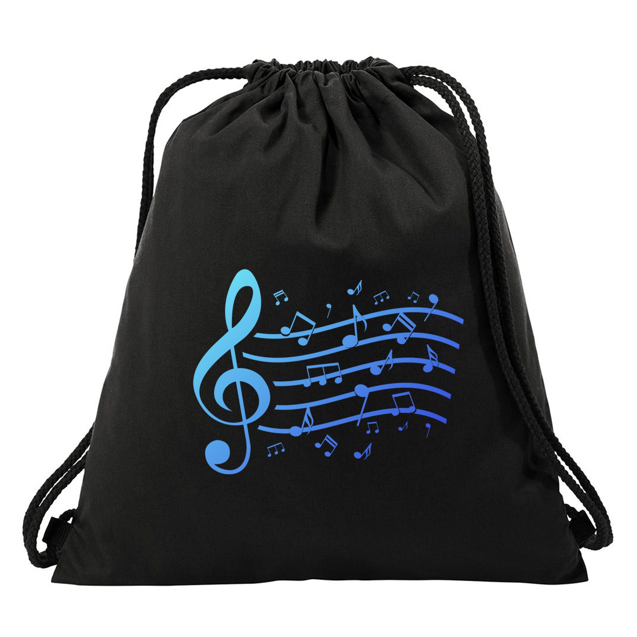 Music Notes Treble Clef Musician Gift Idea Music Meaningful Gift Drawstring Bag