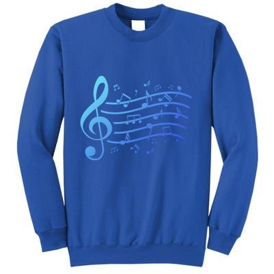 Music Notes Treble Clef Musician Gift Idea Music Meaningful Gift Sweatshirt