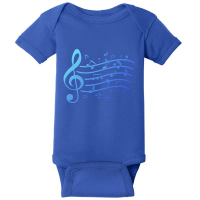 Music Notes Treble Clef Musician Gift Idea Music Meaningful Gift Baby Bodysuit