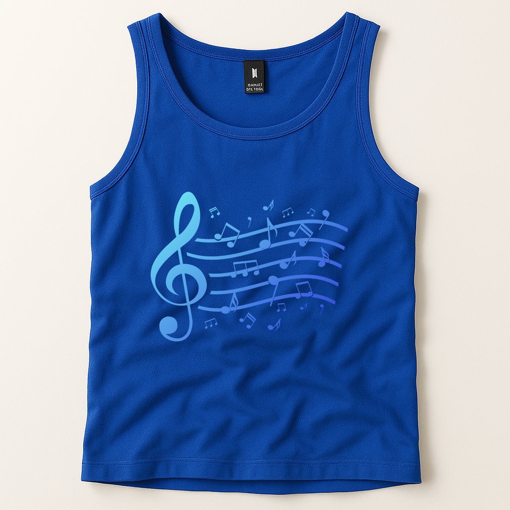 Music Notes Treble Clef Musician Gift Idea Music Meaningful Gift Tank Top