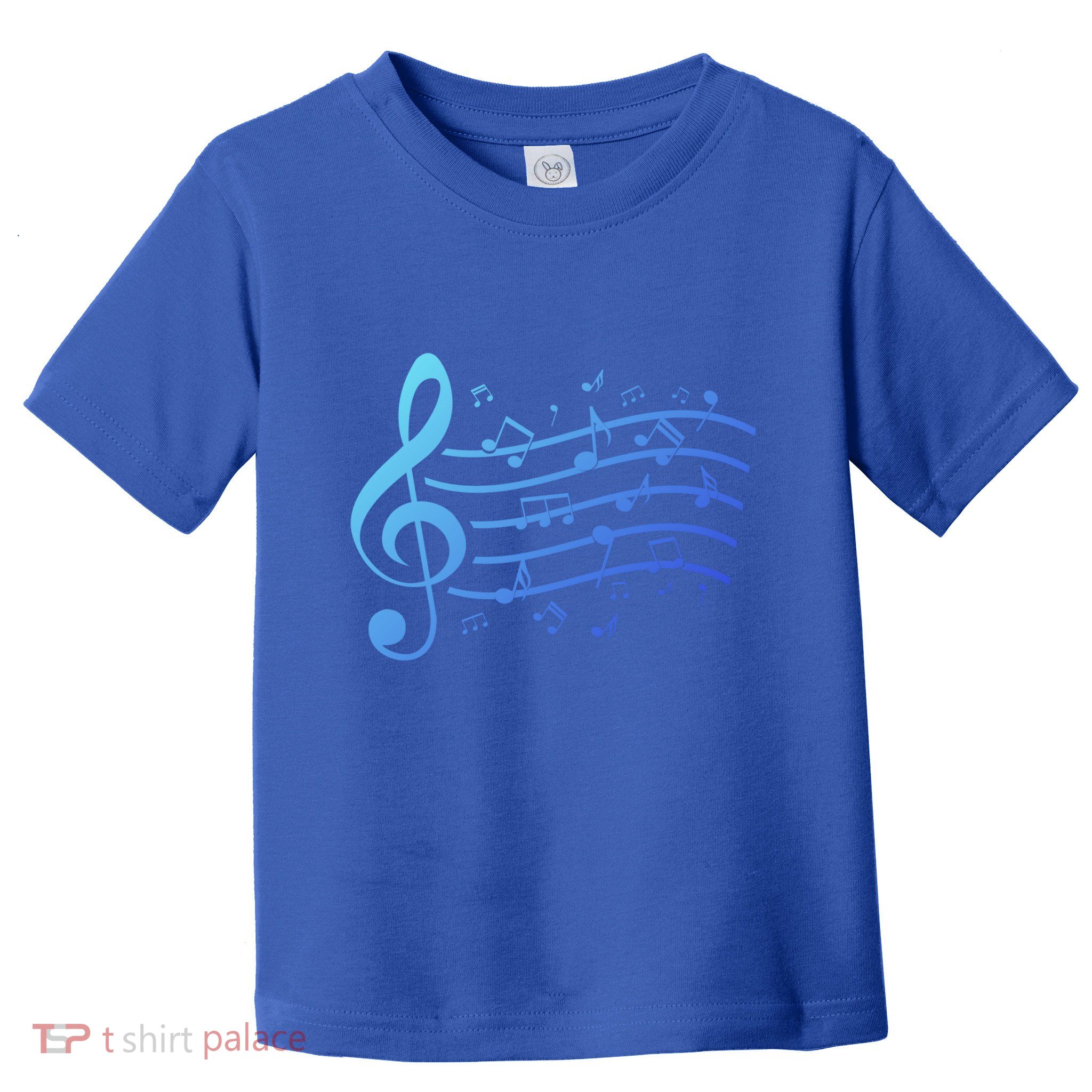 Music Notes Treble Clef Musician Gift Idea Music Meaningful Gift Toddler T-Shirt