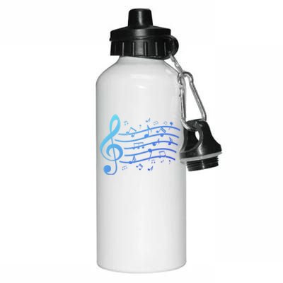 Music Notes Treble Clef Musician Gift Idea Music Meaningful Gift Aluminum Water Bottle