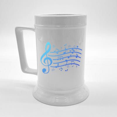 Music Notes Treble Clef Musician Gift Idea Music Meaningful Gift Beer Stein