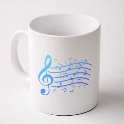 Music Notes Treble Clef Musician Gift Idea Music Meaningful Gift Coffee Mug