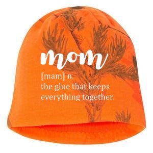 Mom Noun The Glue That Keeps Everything Together Kati - Camo Knit Beanie