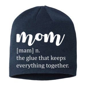 Mom Noun The Glue That Keeps Everything Together Sustainable Beanie