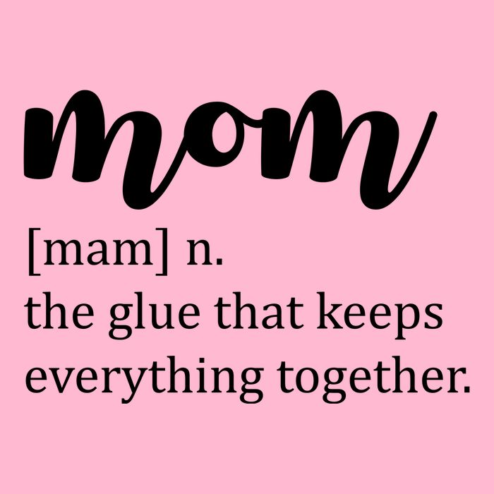 Mom Noun The Glue That Keeps Everything Together Baby Bodysuit