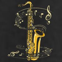 Music Notes Treble Clef Saxophonist Jazz Musician Saxophone Adult Drive Performance Visor
