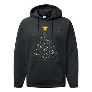 Music Note Tree Wish You A Merry Christmas Gifts Musical Performance Fleece Hoodie