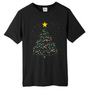 Music Note Tree Wish You A Merry Christmas Gifts Musical Tall Fusion ChromaSoft Performance T-Shirt