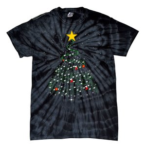 Music Note Tree Wish You A Merry Christmas Gifts Musical Tie-Dye T-Shirt