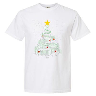 Music Note Tree Wish You A Merry Christmas Gifts Musical Garment-Dyed Heavyweight T-Shirt