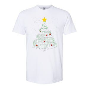 Music Note Tree Wish You A Merry Christmas Gifts Musical Softstyle CVC T-Shirt