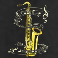 Music Notes Treble Clef Saxophonist Jazz Musician Saxophone Adult Drive Performance Visor