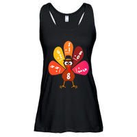 Math Number Turkey Count Answer Thanksgiving Teacher Ladies Essential Flowy Tank