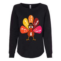 Math Number Turkey Count Answer Thanksgiving Teacher Womens California Wash Sweatshirt