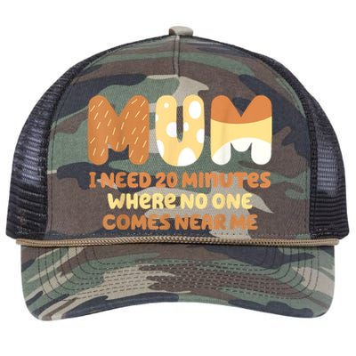 Mom Needs To Be Quiet. A Motto Quote For Mom Mother Retro Rope Trucker Hat Cap