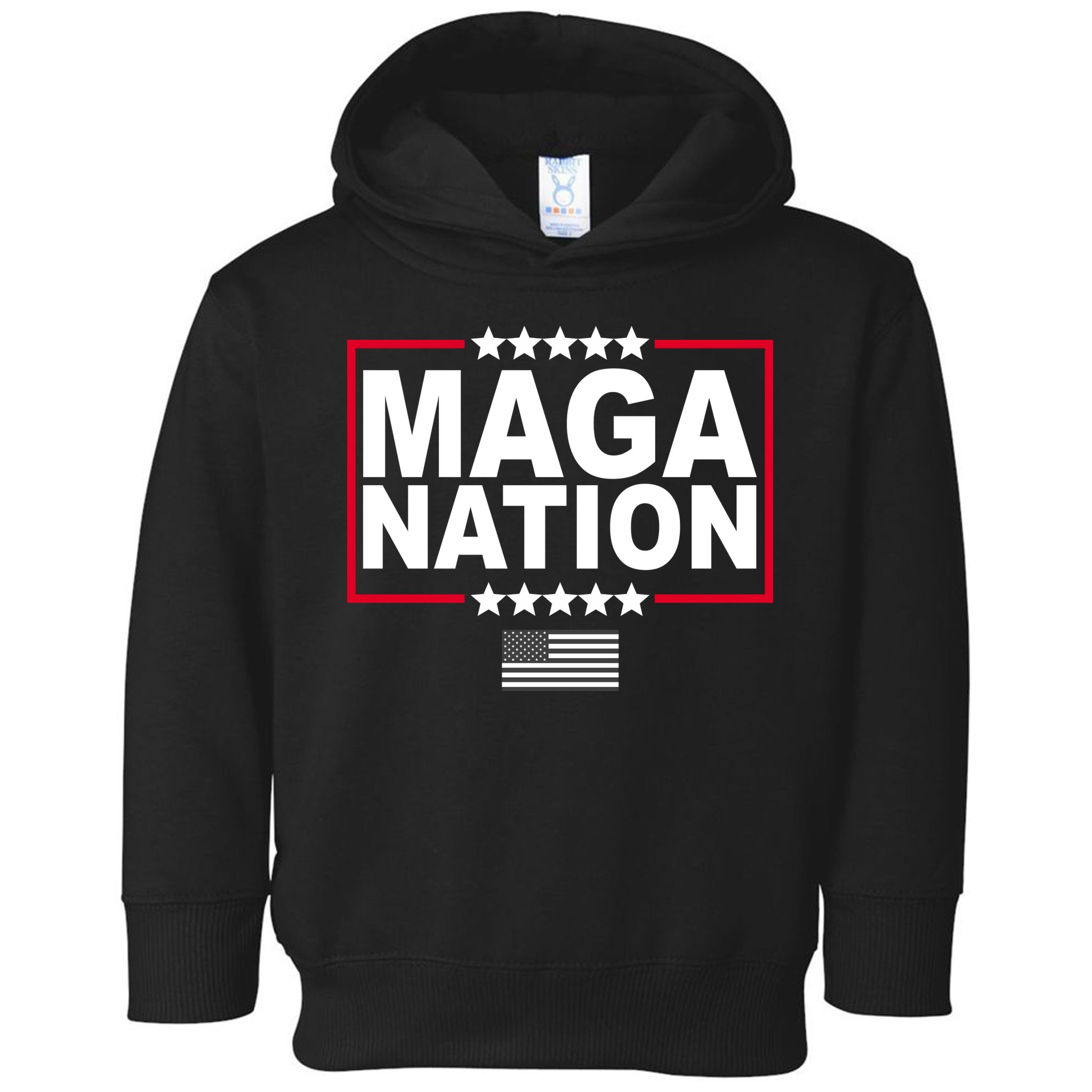 Maga Nation Usa Flag Toddler Hoodie