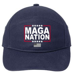 Maga Nation Usa Flag 7-Panel Snapback Hat