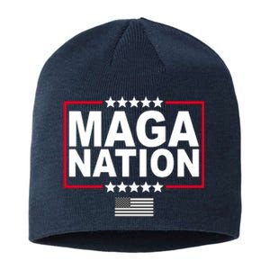 Maga Nation Usa Flag Sustainable Beanie