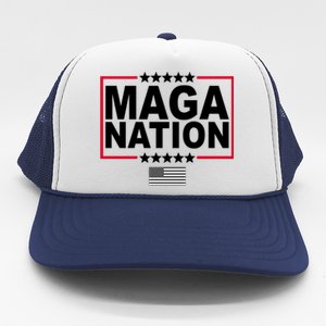 Maga Nation Usa Flag Trucker Hat