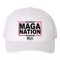 Maga Nation Usa Flag Yupoong Adult 5-Panel Trucker Hat