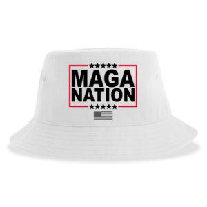 Maga Nation Usa Flag Sustainable Bucket Hat