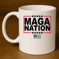 Maga Nation Usa Flag 11oz C Handle Ceramic Mug