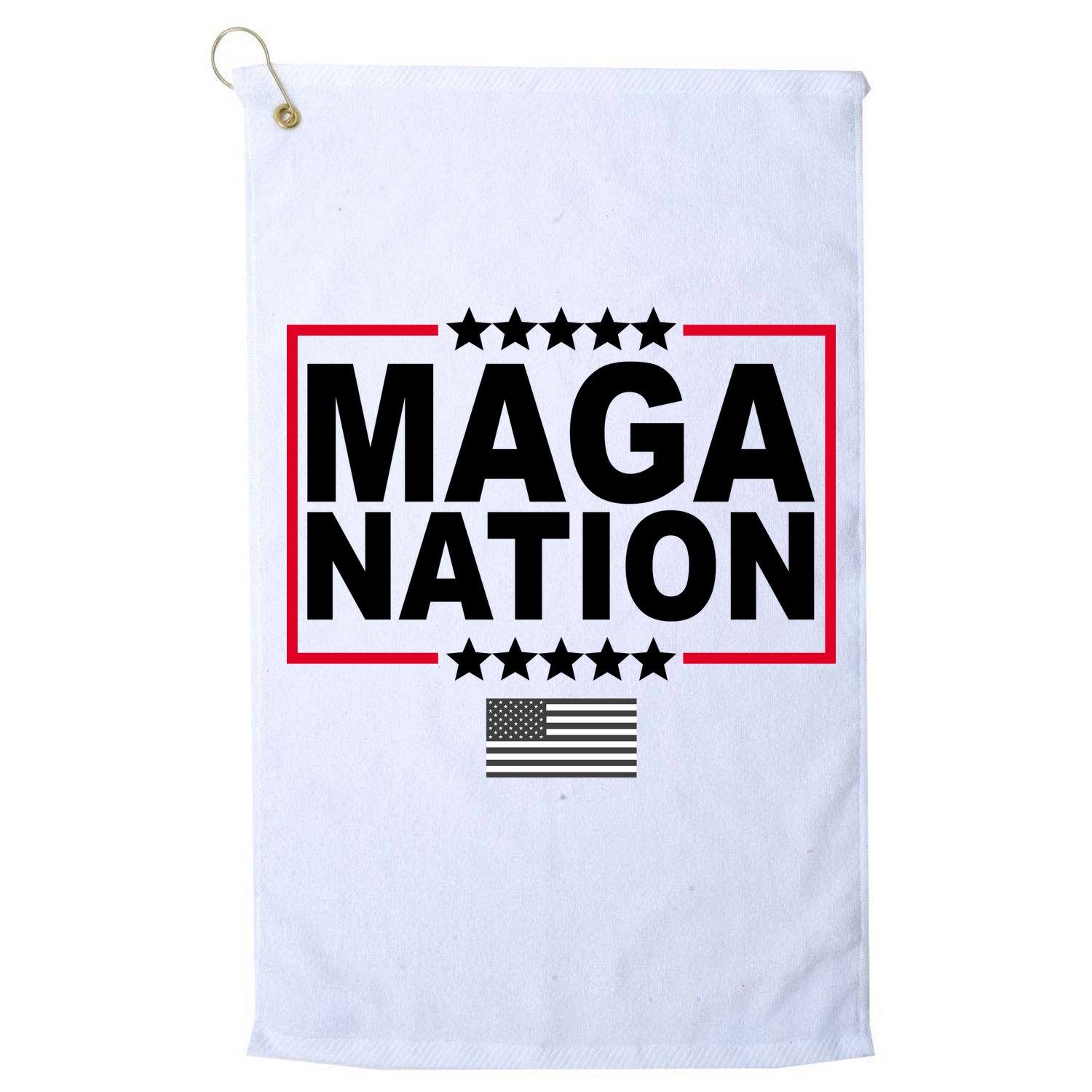 Maga Nation Usa Flag Golf Towel