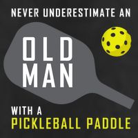 Mens Never Underestimate An Old Man Pickleball Paddle Gift TShirt 11oz C Handle Ceramic Mug