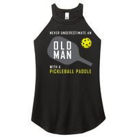 Mens Never Underestimate An Old Man Pickleball Paddle Gift TShirt Women’s Perfect Tri Rocker Tank