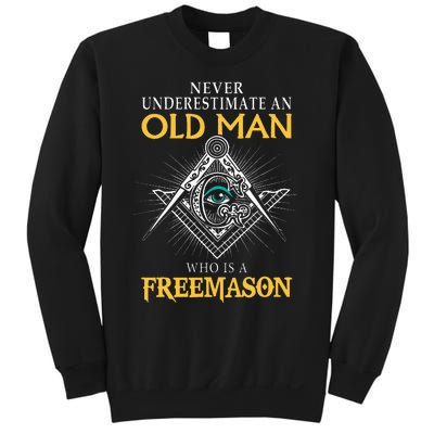 Masonic Never Underestimate An Old Man Who Is A Freemason Sweatshirt