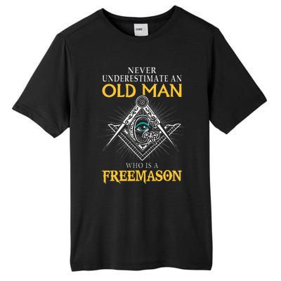 Masonic Never Underestimate An Old Man Who Is A Freemason Tall Fusion ChromaSoft Performance T-Shirt