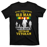 Mens Never Underestimate An OLD MAN Vietnam Veteran Gift T-Shirt