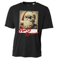 Merry Ns Vintage Christmas Santa Claus Cooling Performance Crew T-Shirt