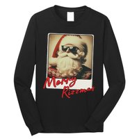 Merry Ns Vintage Christmas Santa Claus Long Sleeve Shirt