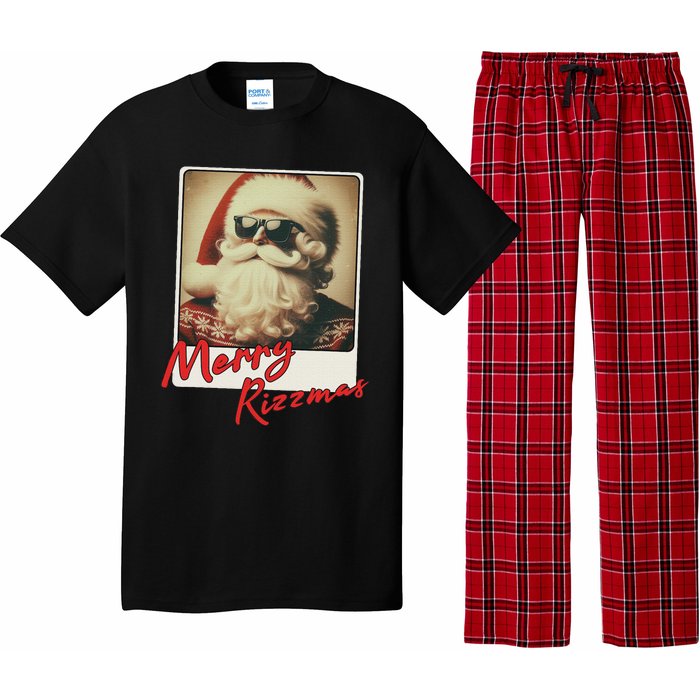 Merry Ns Vintage Christmas Santa Claus Pajama Set