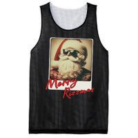 Merry Ns Vintage Christmas Santa Claus Mesh Reversible Basketball Jersey Tank