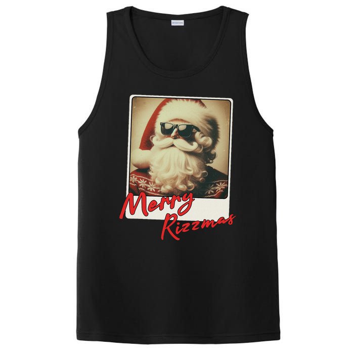 Merry Ns Vintage Christmas Santa Claus PosiCharge Competitor Tank