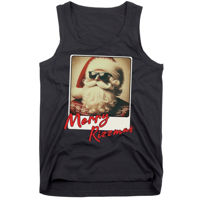 Merry Ns Vintage Christmas Santa Claus Tank Top