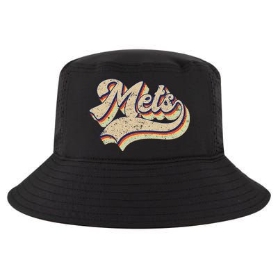 Mets Name Vintage Retro Baseball Lovers Baseball Fans Cool Comfort Performance Bucket Hat