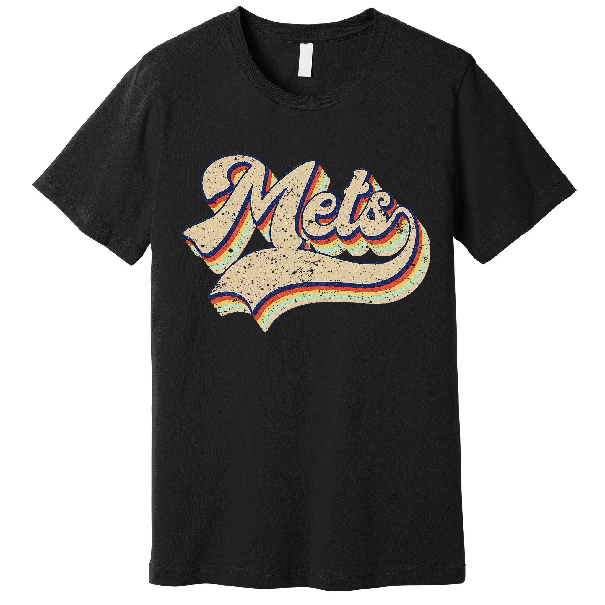 Mets Name Vintage Retro Baseball Lovers Baseball Fans Premium T-Shirt