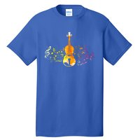 Music Notes Violin Gift Tall T-Shirt