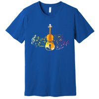 Music Notes Violin Gift Premium T-Shirt