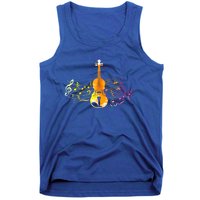 Music Notes Violin Gift Tank Top